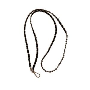 Gold & Black Chain Strap Lanyard Clasp Phone Handbags & Accessories Glasses 24"
